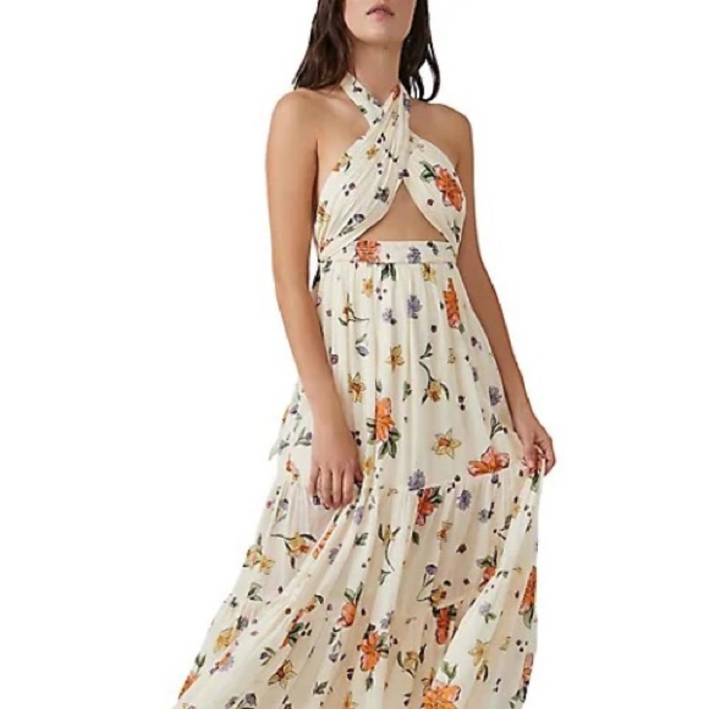 Luna Floral Print Convertible Maxi